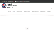 Tablet Screenshot of hawaiiconstructionalliance.org